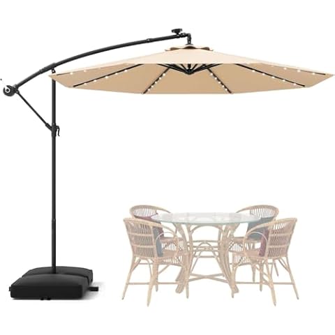 TANGZON 3m Heavy Duty Garden Parasol Cover