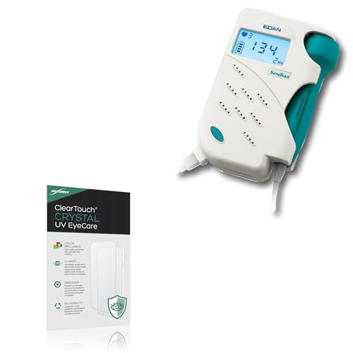 BoxWave Screen Protector Compatible With Edan SonoTrax Basic A - ClearTouch Crystal Anti-UV EyeCare (2-Pack), Filters out Harmful Blue Light Reduce Fatigue