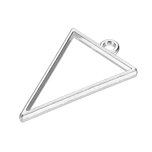 M METERXITY 10 Pack Open Bezels for Resin, Hollow Frames Alloy Triangle Shape - Image 4
