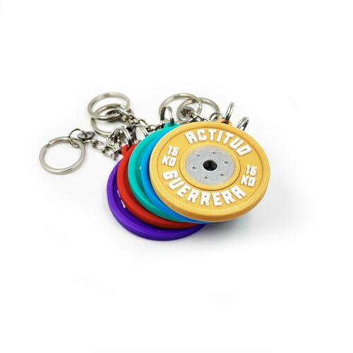 Llavero personalizado DISCO CALIBRADO IRON - Llavero fitness, llavero halterofilia, llavero CrossFit