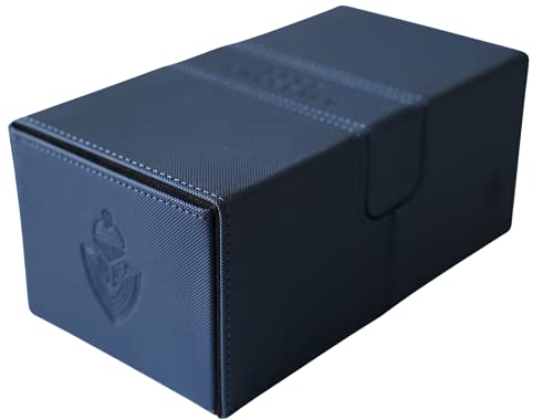 Card Guardian - Premium double deck box for 200+ cards Trading Card Games TCG (Blue)