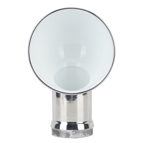 Zoeyilan 3 Inch Round White Marine Cowl Vent, Marine Intake and Ventilate Cowl Ventilator, Marine Grade 304 Stainless Steel, for Marines Boats Yachts Ships