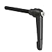 Uxcell a11092400ux0059 Machinery M8 Threaded Clamping Lever Adjustable Handle Black, Metal