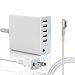 Wakeach 85W Charger Compatible with MacBook Pro 15 17 inch Made Before Mid 2012, Replacement for Magnetic 1 L-Tip Power Adapter with 5 USB Ports