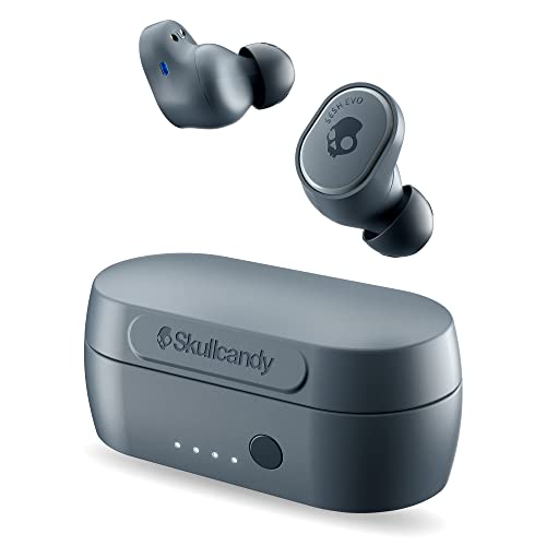Skullcandy 公式ストア Sesh Evo ワイヤレスイヤホン Bluetooth 5.0 マイク付き 落とし物検索 Tile 最大24時間再生 急速充電 IP55防水 3Qプリセットイコライザ 通話 選曲 片耳操作 オリジナルステッカー付き (CHILL GREY)
