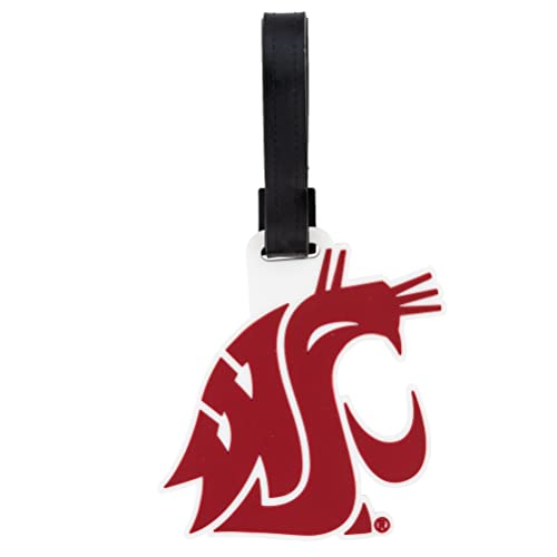 Desert Cactus Washington State University Luggage Tag – Official WSU Cougars Travel ID Tag for Suitcases, Bags, and Carry-Ons (PVC - Design A)