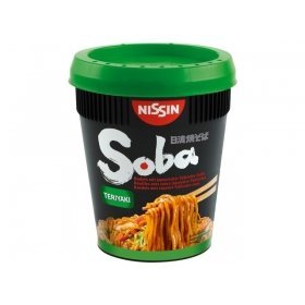 Nissin Soba Teriyaki - Fiambreras instantáneas, 90 g