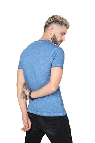 Image of fanideaz Mens Cotton Half Sleeve Striped Round Neck T Shirt
