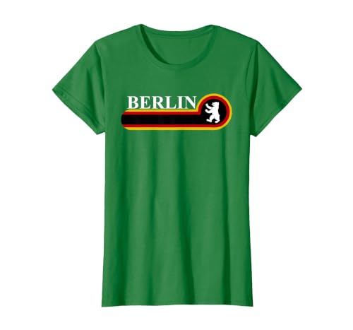 Capital of Germany Berlin Berlin Bear T-Shirt, Women, Kelly Green, Small