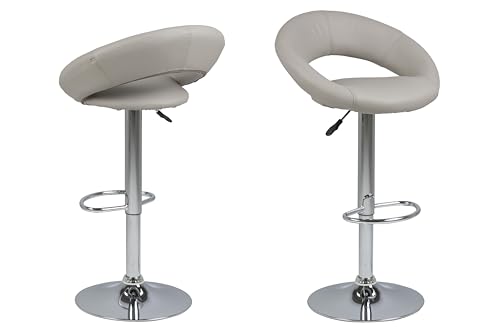 AC Design Furniture - Taburete de bar, color Tortora, 1 pieza