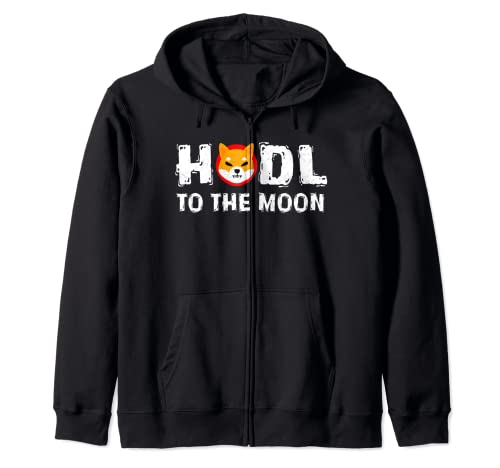 $SHIB Shiba Coin Shirt, Hodl to the Moon Shiba Inu Hodler Felpa con Cappuccio
