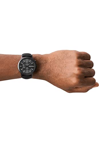 Emporio Armani Herrenuhr Chronograph Edelstahl schwarz, AR11457 – Ansicht 5