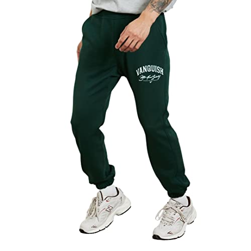 Vanquish Fitness �o���L�b�V���t�B�b�g�l�X BETTER THAN YESTERDAY RELAXED FIT SWEATPANTS [���s�A���i] (S, FOREST GREEN)