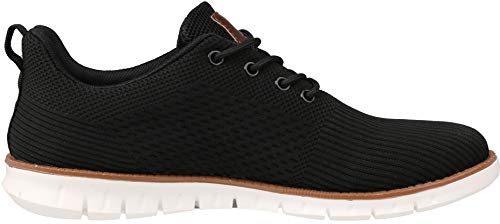 Joomra Men's Knitted Waterproof Wingtip Oxford Dress Shoes Lightweight Breathable Casual Sneakers For Male Size 7.5 Rain Insulated Fashion Comfortable Loafers Slip On Saddle Formal Walking Black 41 #TOP4