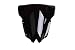 XFMT PMMA Black Double Bubble Windshield Screen Compatible with Yamaha YZF R6 YZF-R6 2008-2016