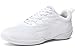 PPXID Youth Girls Breathable Mesh Running Sneakers White Cheerleading Shoes Dance Shoes-4.5 Big Kid