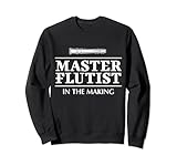 Lustiger Flöten-Schüler Flötenspieler Musikschule Flötist Sweatshirt