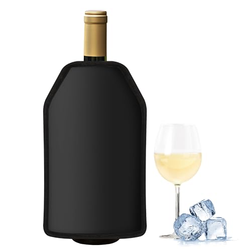 Gimars Borsa Raffredda per Bottiglie di Spumante Champagne Vino, Sacco Termico Refrigeratore per Vini,Fascia Raffreda Bottiglie Elastica,Manicotto Refrigerante per Bevande Birra Vino Viaggio Feste