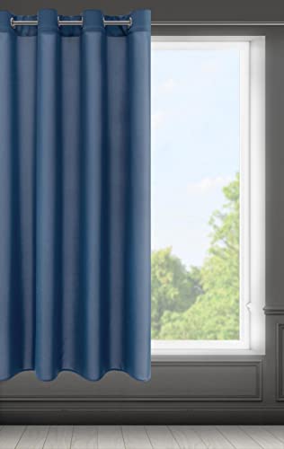 Eurofirany RITA Smooth Plain Modern Curtain with Eyelets, 1 Unit, Bedroom, Living Room, Lounge, Kitchen, 140g m/2, W55 x L69 - Image 4