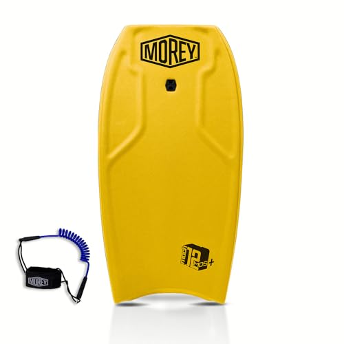 MOREY, Bodyboard MACH 12 MDS. Body Board; 42.5 inch. with Coil Leash, Lightweight & Buoyant, 1x REX Stringer (Embedded Rod). 2025 Update - Thumbnail 4
