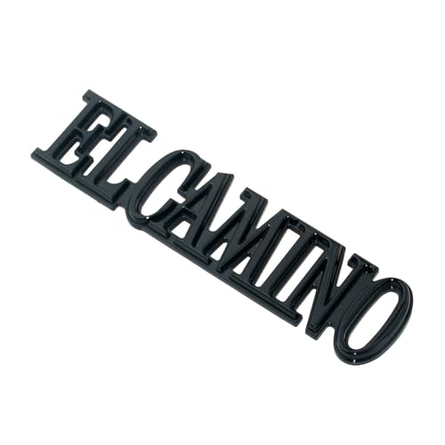 Image of 2Pcs Replacement for 1978-1987 El Camino Quarter Panel Emblem 3D Badge Nameplate Letter Replacement for El Camino (Black)