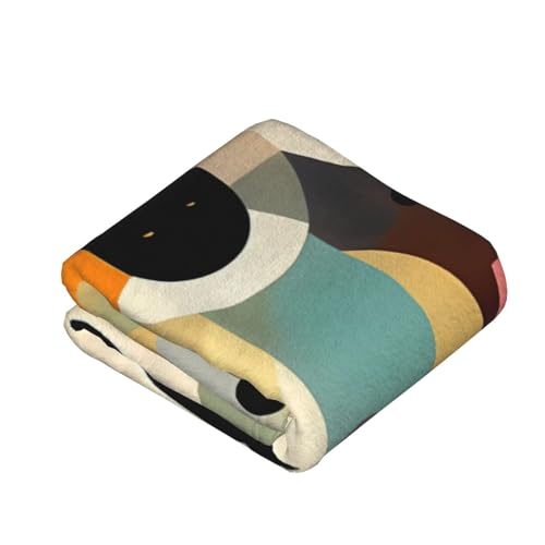 Couverture flanelle haut de gamme au design moderne Mid-Century pour lit - 4