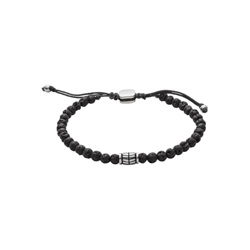 Fossil Armband Für Männer Wellness, Innenlänge: 170mm~250mm Schwarzes Halbedelsteinarmband, JF02887040