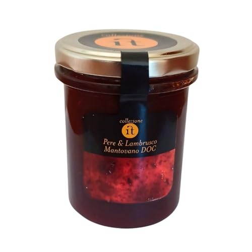 Mermelada de Peras y Lambrusco Mantovano DOC, 220 gr