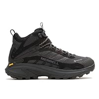 Merrell Men's Moab Speed 2 Mid GTX Boot, Black/Black, US 8.5