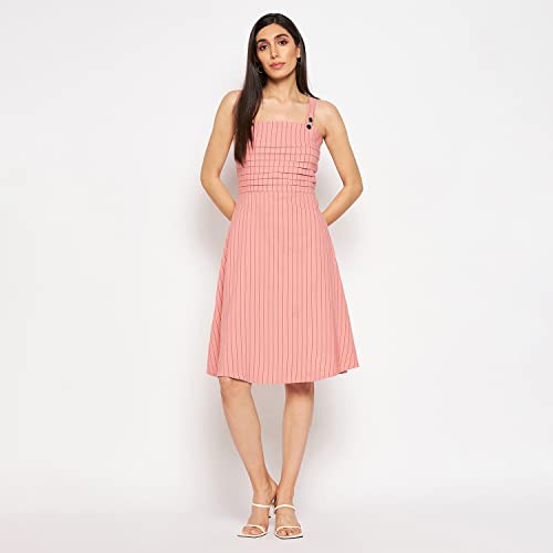 Image of CAMEY Women Striped Cotton Dress