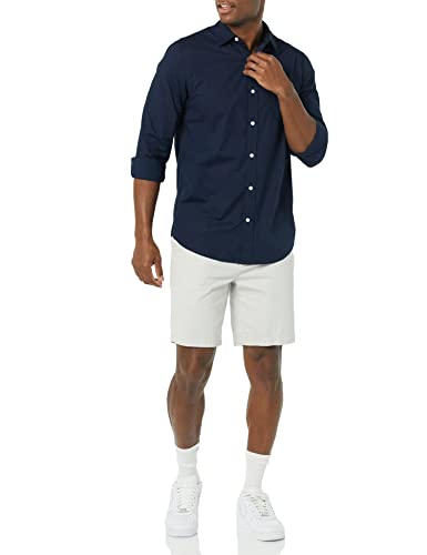 Amazon Essentials Men's Long-Sleeve Slim-Fit Stretch Poplin Shirt3