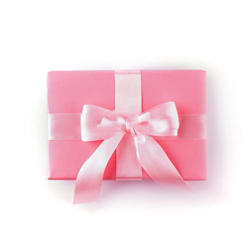 IHKFILAN Double Face Satin Ribbon in Rose Pink (25 mm x 22.86 m), Matt Shiny Gift Ribbon for Decorating Crafts - Image 4