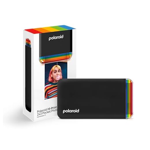 Polaroid Hi-Print - 2nd Generation - Imprimante Portable 2x3 connectée Bluetooth, imprimante à Sublimation - Noir