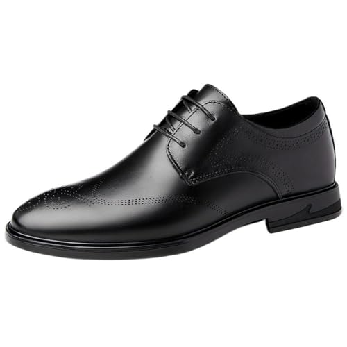 Men’s Leather Monk Strap Loafers Dress Shoes Lace Up Business Formal Round Toe Wedding Classic Office Comfortable Oxford3