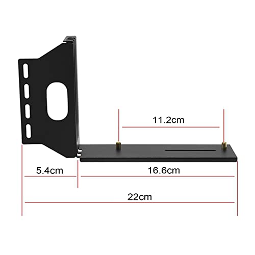 Support vertical pour carte graphique PCIe 16X noir fixation boîtier - 2