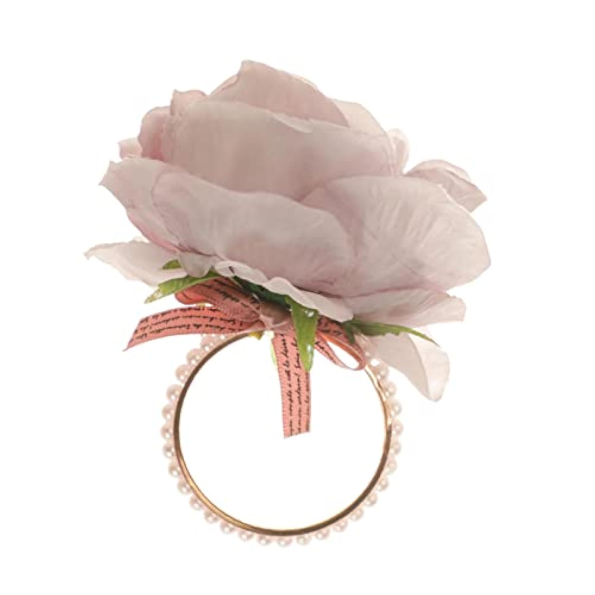Artificial Flower Napkin Rings Rustic Holders for Luncheons