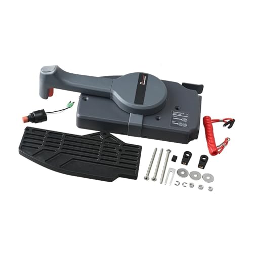 CuxfTGD 703-48206-10 703-48206 Caja de Control Remoto Lateral Compatible con Motor fueraborda 703-48206-10-00 Piezas for Motor de Barco con Apertura a presión