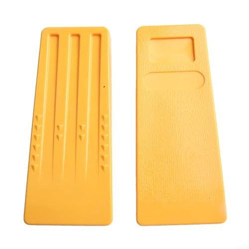 Fällkeile aus Kunststoff für Baumfällhilfe, 12,7 cm und 19,1 cm, kompatibel mit Kettensägen-Holzhilfen, Gelb, 2 Stück