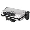 Tefal Minute Grill Silver GC2050 contactgrill met verwijderbare anti-aanbakplaten en 2 grillstanden, GC205012, barbecue…