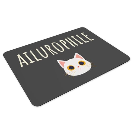 Sets de table chat noir en caoutchouc antidérapant grand format pour repas - 3