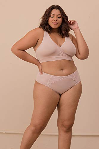 Top Nadador Transpassado Plus Size Rosê-48