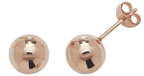 Boucles d'oreilles or rose 9 carats puces WJS1910 parfaites du bureau aux soirées chics
