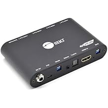 SIIG 1x4 HDMI Splitter with EDID, Audio Extractor to Toslink, HDR to SDR Conversion,Video Downscaling,4K60 HDR,HDCP Bypass,Digital/PCM 7.1 Audio, TAA Compliant CE-H26911-S1