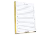 Dany Marcus Checkliste mit Goldschnitt, Aufgabenplaner mit Gold, To-Do-Liste, Liste zum Abhaken, DIN A5 hoch, 80 Blatt