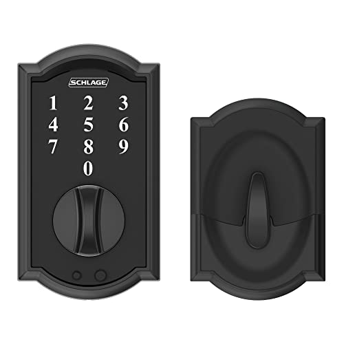 Schlage Be375 Cam 622 Touch Camelot Deadbolt, Electronic Keyless Entry Lock, Matte Black #TOP3
