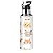 XIXIKO - Thermos portatile con simpatico gatto e gatto, 600 ml, in metallo, isolato sottovuoto, per bevande calde e fredde, in acciaio inox, per sport, yoga, palestra