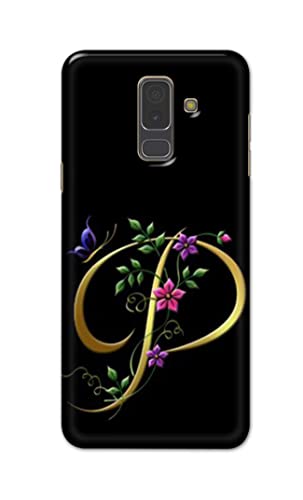 Image of Printed Hard Back Cover Case for Samsung Galaxy A6 Plus | A6+ | Samsung Galaxy J8 Back Cover (Alphabet P) -1803