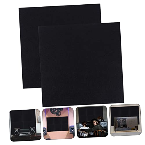 Paneles Acústicos para Pared 2 Piezas Fieltro Aislante de Sonido para Grabación Negro miniatura 7