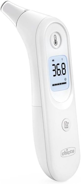 Infrared Ear Thermometer, 0+ Months, Instant Accurate Temperature Measurement with Small Probe, Fever Sound Indicator, Backlit Screen, Case Included