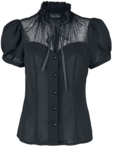 Voodoo Vixen Acid Doll Coalette Blouse Frauen Bluse schwarz XL Cover